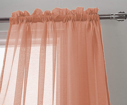 Adore the Decor™ Sheer Rod Pocket 54 x 84in. Single Curtain Panel